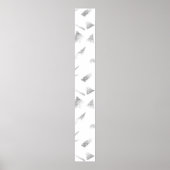 Horizontaal, grijs Pedestal Sign Poster (Voorkant)