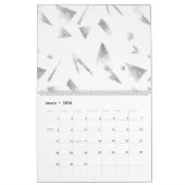 Horizontaal, grijze cloud kalender (Mar 2026)