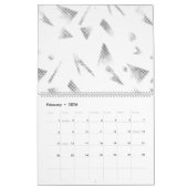 Horizontaal, grijze cloud kalender (Feb 2026)