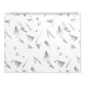 Horizontaal, grijze cloud kalender (Hoes)