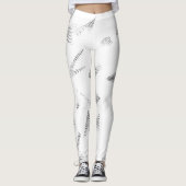 Horizontaal, grijze cloud leggings (Voorkant)