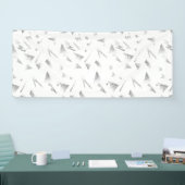 Horizontaal, grijze wolkenbanner spandoek (Beurs)