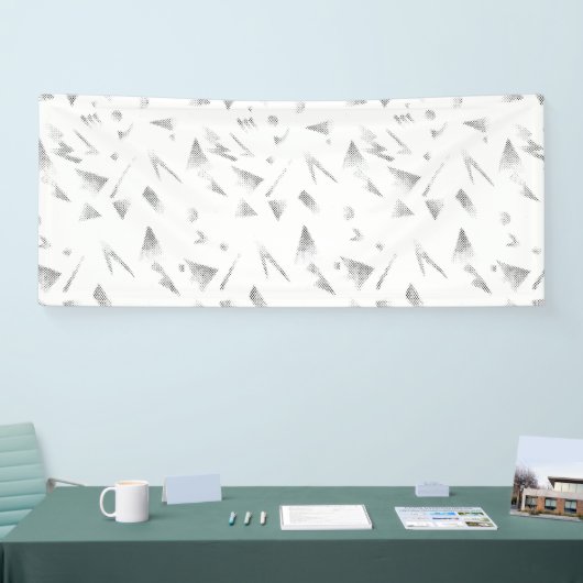 Horizontaal, grijze wolkenbanner spandoek (Beurs)