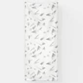 Horizontaal, grijze wolkenbanner spandoek (Verticaal)