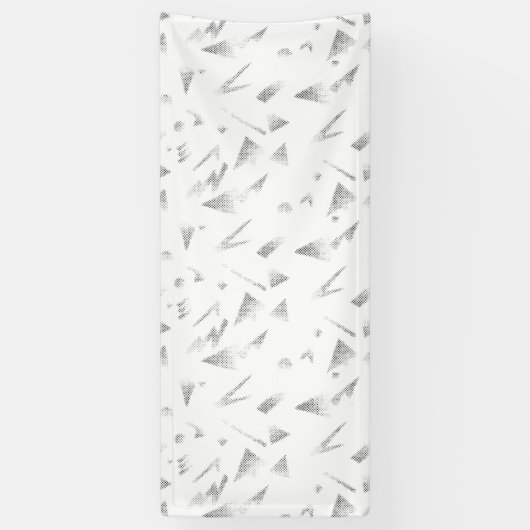 Horizontaal, grijze wolkenbanner spandoek (Verticaal)