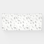 Horizontaal, grijze wolkenbanner spandoek (Horizontaal)