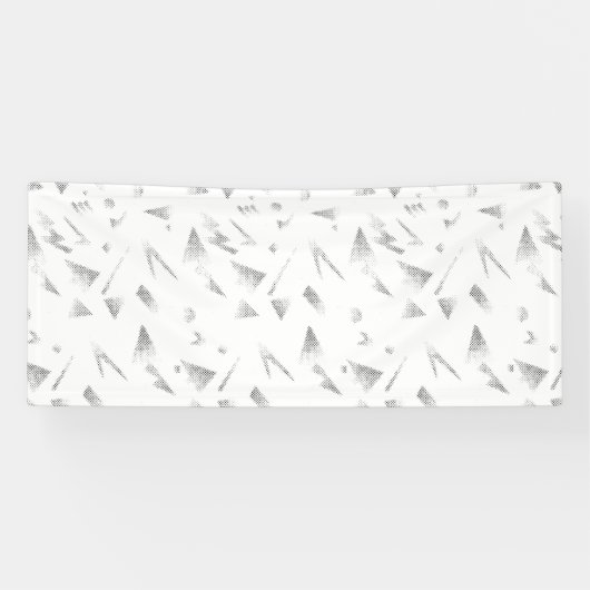 Horizontaal, grijze wolkenbanner spandoek (Horizontaal)