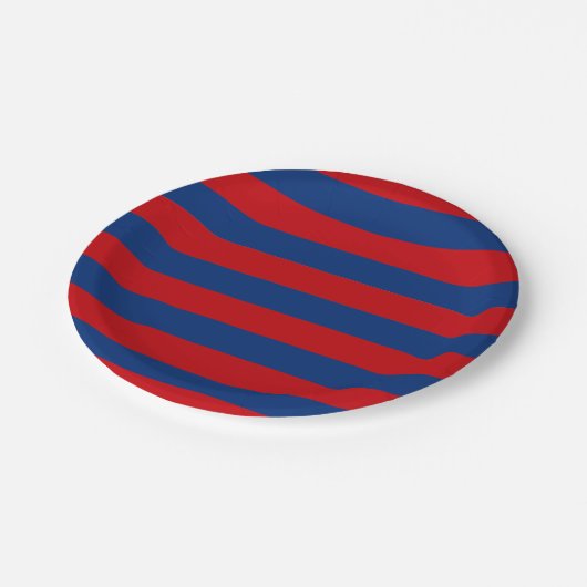 Horizontaal grote, moderne trilling papieren bordje (Gekanteld)