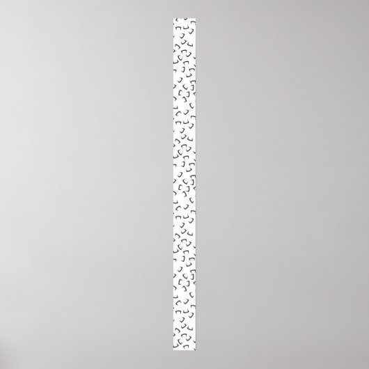 Horizontaal, Iridium, zwart Eel Pedestal Sign Poster (Voorkant)