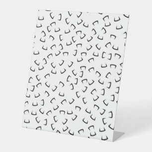 Horizontaal, Iridium, zwart Eel Pedestal Sign Reclamebord Met Voetstuk