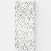 Horizontaal, Iridium, zwarte elbanner Spandoek (Verticaal)