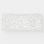 Horizontaal, Iridium, zwarte elbanner Spandoek (Horizontaal)