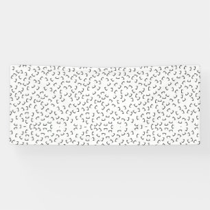 Horizontaal, Iridium, zwarte elbanner Spandoek