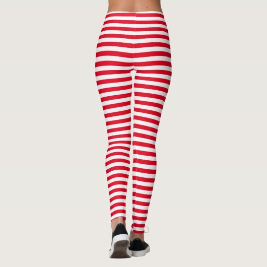 Horizontaal kaarsband patroon leggings (Achterkant)