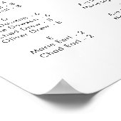 Horizontaal kaartschema voor grafische typografie poster (Hoek)