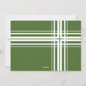 Horizontaal kerstgroen lichtje met foto's feestdagenkaart (Achterkant)