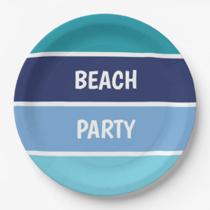 Horizontaal koelen Striped Papieren Bordje