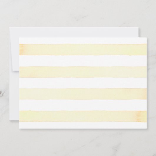 Horizontaal lemon Floral Flower Wreath Citrus Arr Kaart (Achterkant)