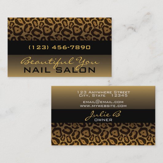 Horizontaal luipend Visitekaartje afdrukken (Voorkant / Achterkant)