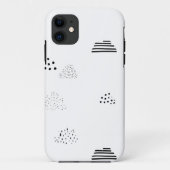Horizontaal, middelgrijs Case-Mate iPhone case (Achterkant)