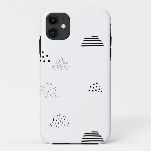 Horizontaal, middelgrijs Case-Mate iPhone case (Achterkant)