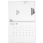 Horizontaal, middelgrijs kalender (Feb 2026)