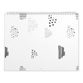 Horizontaal, middelgrijs kalender (Hoes)