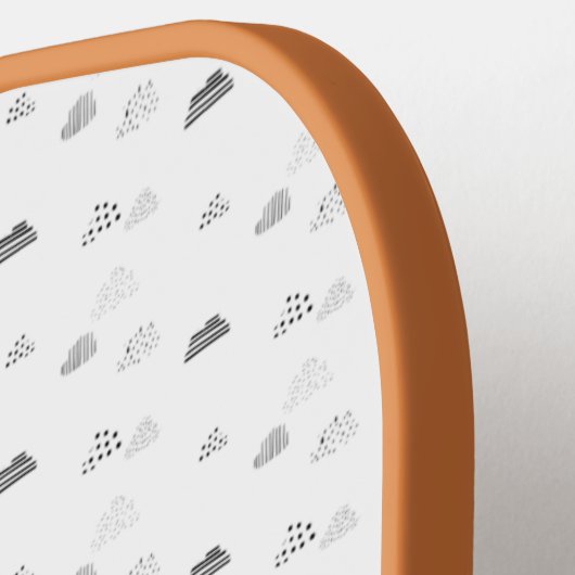 Horizontaal, middelgrijs pickleball paddle (Links Detail)