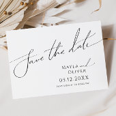 Horizontaal minialistisch script save the date