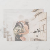 Horizontaal ✨ Mooi Vervaagd Paar Trouwfoto (Voorkant / Achterkant)