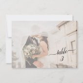 Horizontaal ✨ Mooi Vervaagd Paar Trouwfoto (Achterkant)