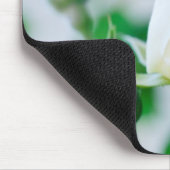 Horizontaal Mousemat White Rose & Keats Quote Muismat (Hoek)