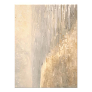 Horizontaal neutraal Abstract minimalistisch wandt Foto Afdruk