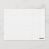 horizontaal ontwerp Derendertig Briefkaart (Achterkant)