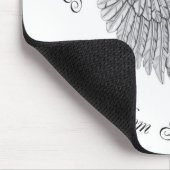 horizontaal ontwerp van de engel mousepad Zeus Muismat (Hoek)