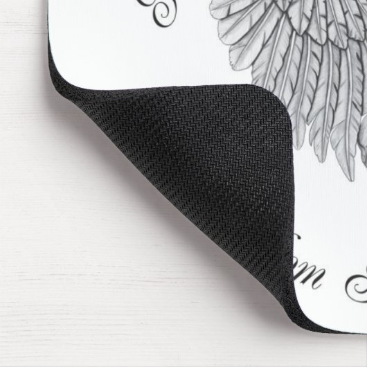 horizontaal ontwerp van de engel mousepad Zeus Muismat (Hoek)