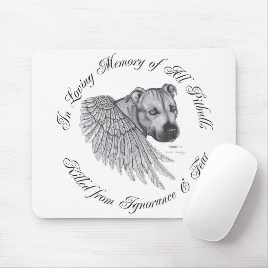 horizontaal ontwerp van de engel mousepad Zeus Muismat (Met muis)