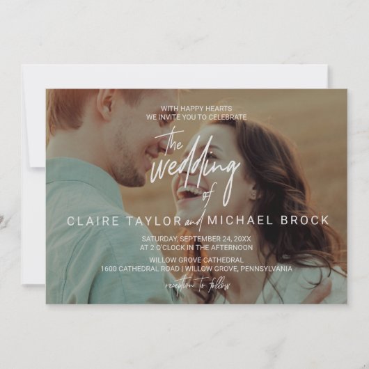 Horizontaal overleggen foto's kaart (Voorkant)