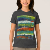 horizontaal patroon Tri-Blend shirt (Voorkant)