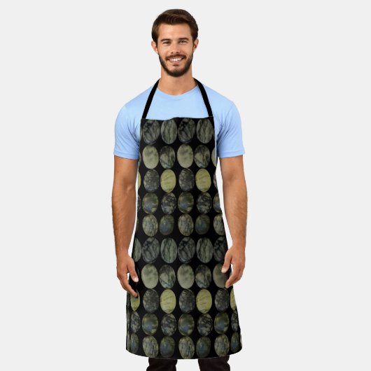 Horizontaal patroon van ovaal gepantserd gekonkel schort (Gedragen)