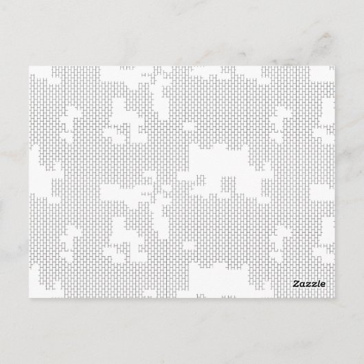 Horizontaal, Porcelein, Briefkaart van Seashell (Achterkant)