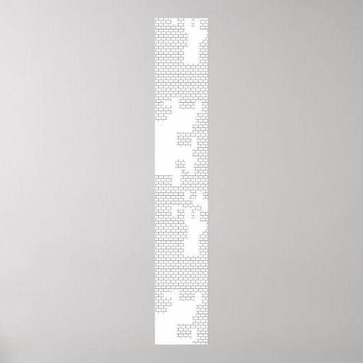 Horizontaal, Porcelein, Seashell Pedestal Sign Poster (Voorkant)