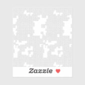 Horizontaal, porselein, SeaCustom-Cut vinyl Sticke Sticker (Vel)