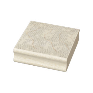 Horizontaal, Porselein, Seashell Wood Art Stamp Rubberstempel