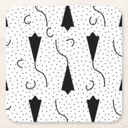 Horizontaal, Quill Grey Paper Onderzetter (Voorkant)