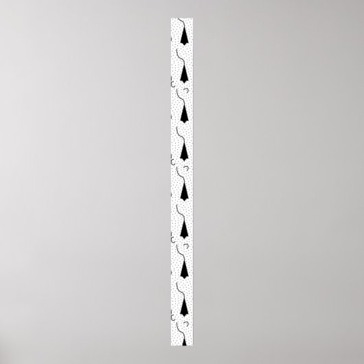 Horizontaal, Quill Grey Pedestal Sign Poster (Voorkant)