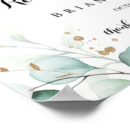 Horizontaal repetitief binnenwelkomstteken poster (Hoek)