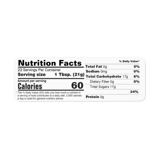 Horizontaal retour-adres honingvoeding etiket (Voorkant)