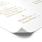 Horizontaal roestvrij goud poster (Hoek)