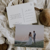 Horizontaal script foto Hartelijk dank Briefkaart